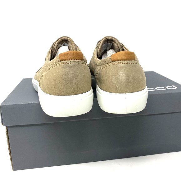ECCO Men's Size 470034 02114 SOFT 7 NAVAJO BROWN Leather Sneakers Comfort Shoes - Picture 7 of 9